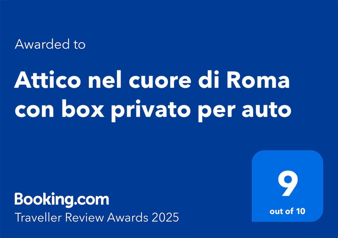 Attico Nel Cuore Di Roma Con Box Privato Per Auto Bagian luar foto